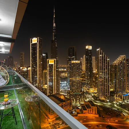 Wonderfulstay At Paramount - Highest Infinity Pool - Burj Khalifa View - Brand New Luxury Apartments Дубай Екстер'єр фото