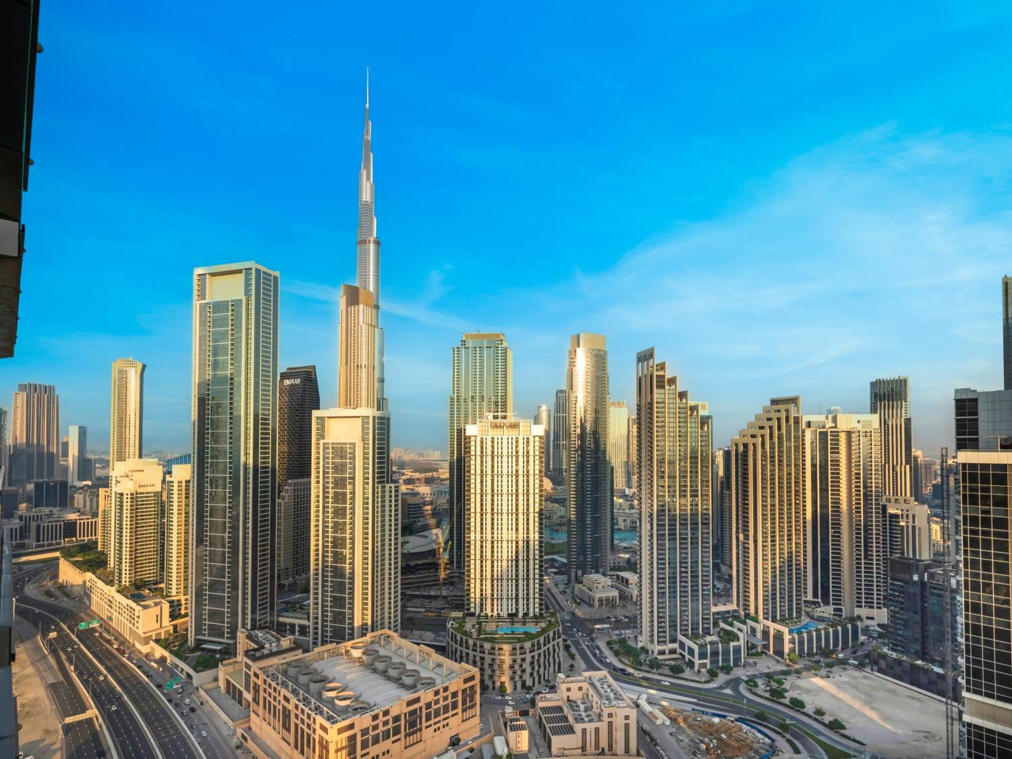 شقة Wonderfulstay At Paramount - Highest Infinity Pool - Burj Khalifa View - Brand New Luxury دبي