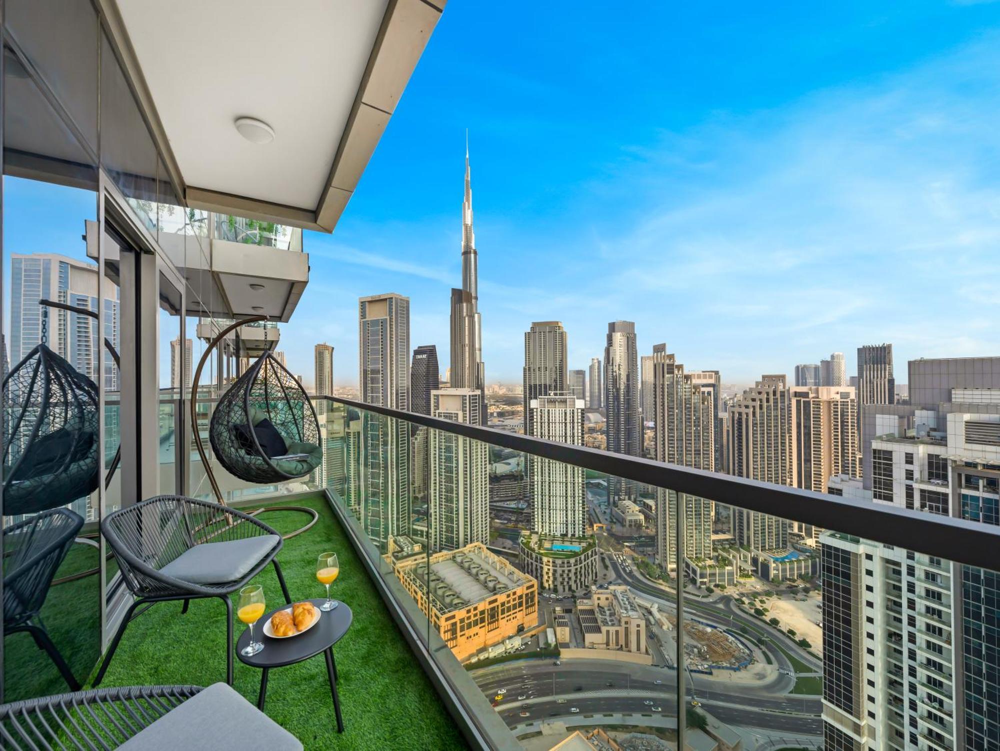 شقة Wonderfulstay At Paramount - Highest Infinity Pool - Burj Khalifa View - Brand New Luxury دبي