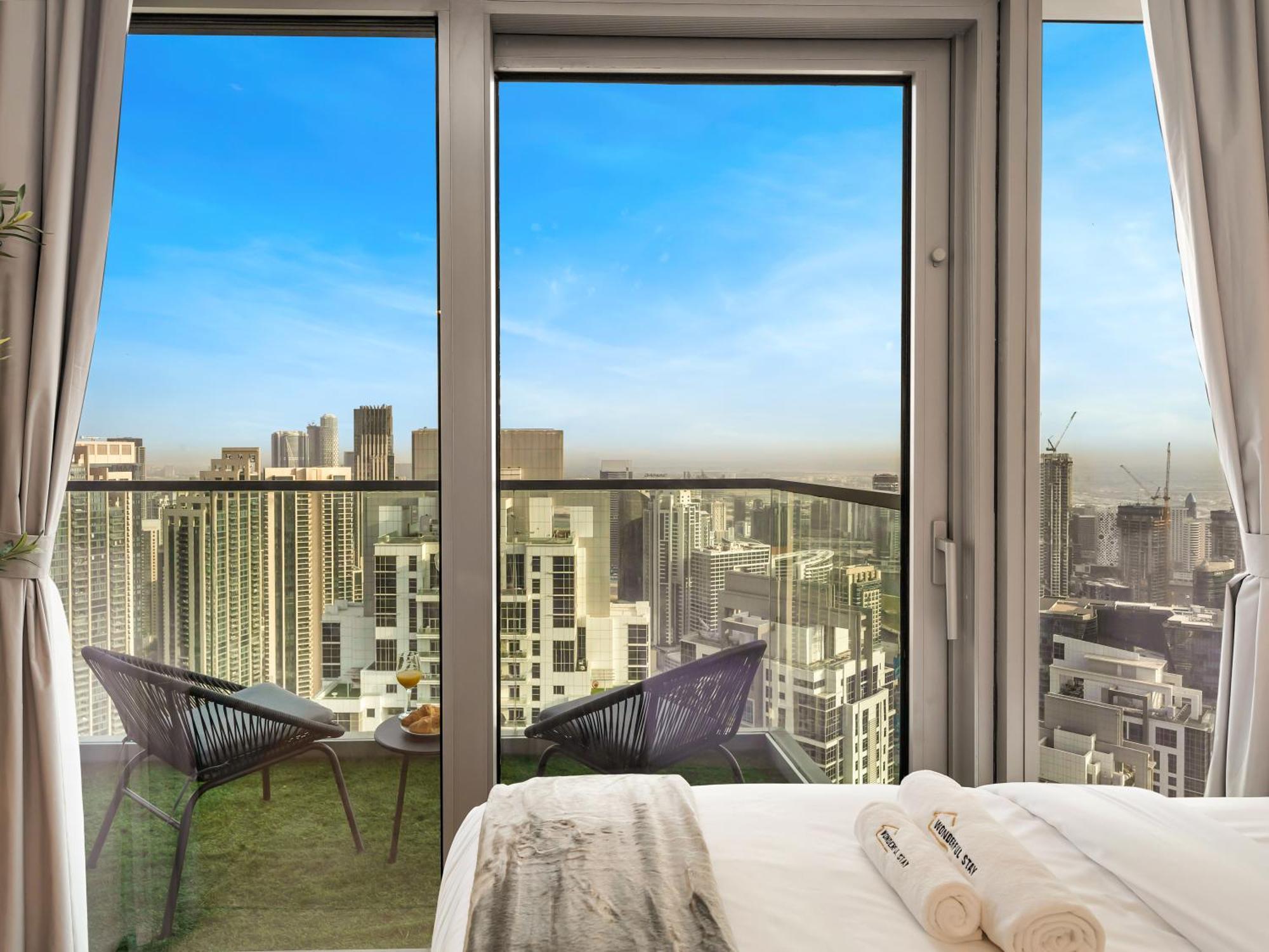 شقة Wonderfulstay At Paramount - Highest Infinity Pool - Burj Khalifa View - Brand New Luxury