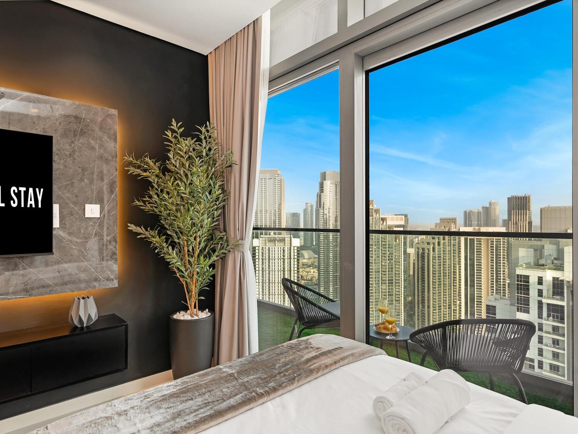 شقة Wonderfulstay At Paramount - Highest Infinity Pool - Burj Khalifa View - Brand New Luxury *