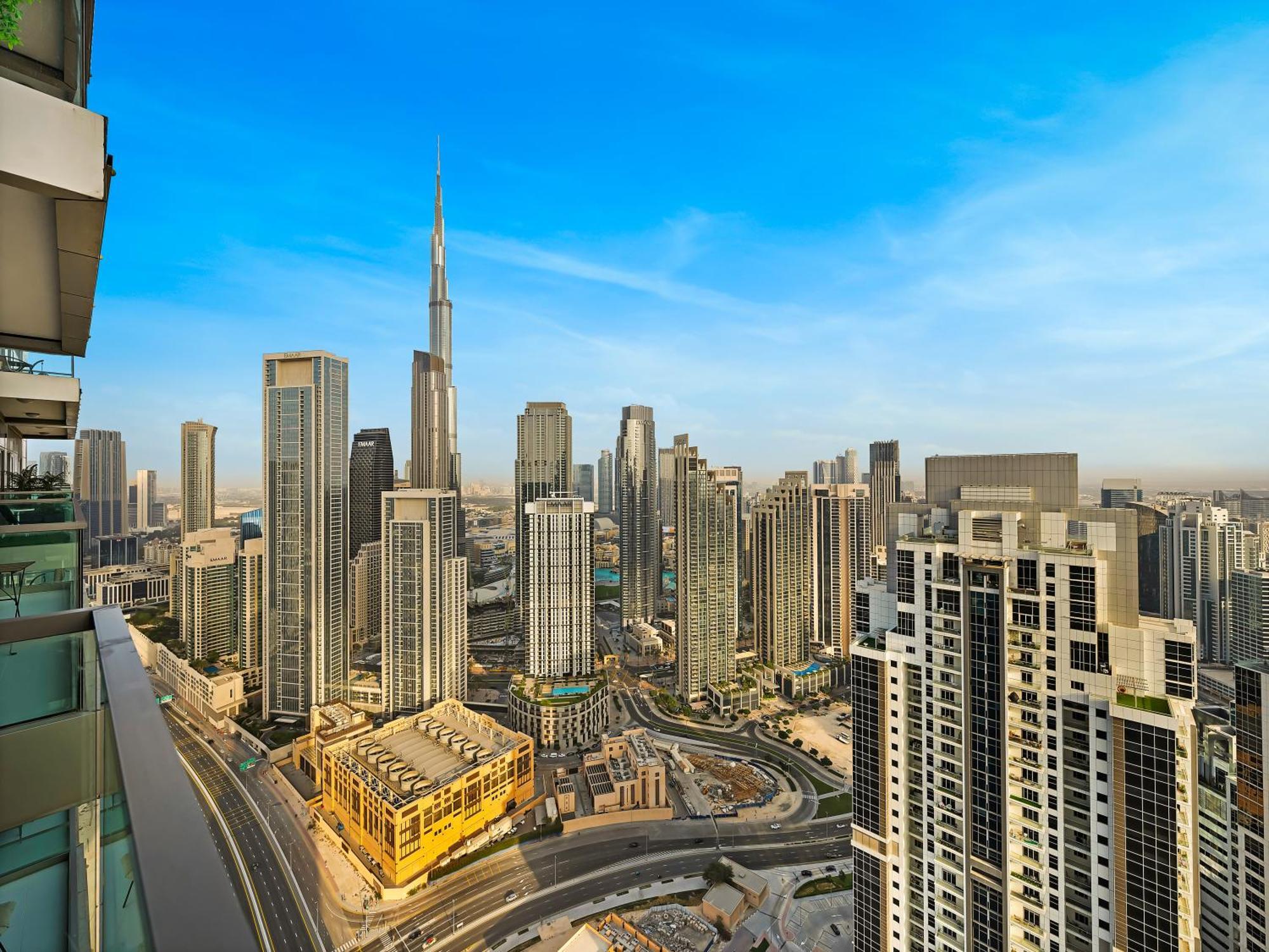 شقة Wonderfulstay At Paramount - Highest Infinity Pool - Burj Khalifa View - Brand New Luxury
