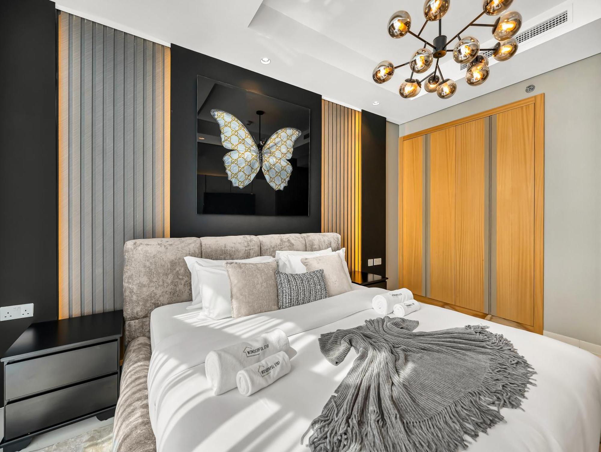 شقة Wonderfulstay At Paramount - Highest Infinity Pool - Burj Khalifa View - Brand New Luxury دبي