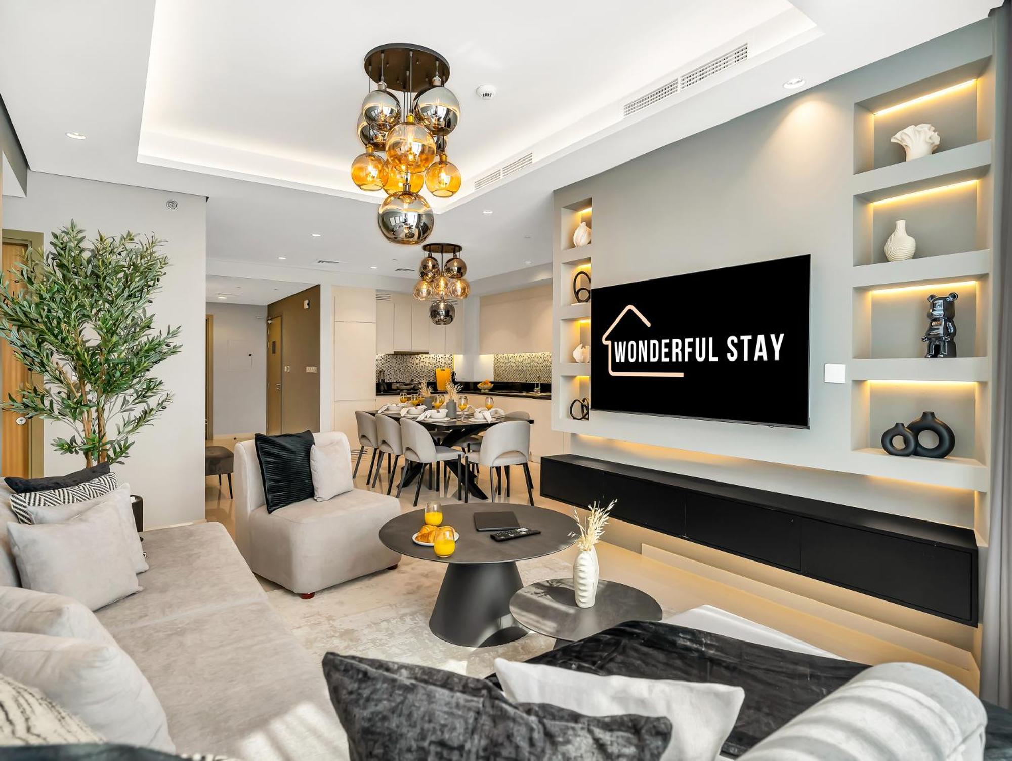 شقة Wonderfulstay At Paramount - Highest Infinity Pool - Burj Khalifa View - Brand New Luxury دبي