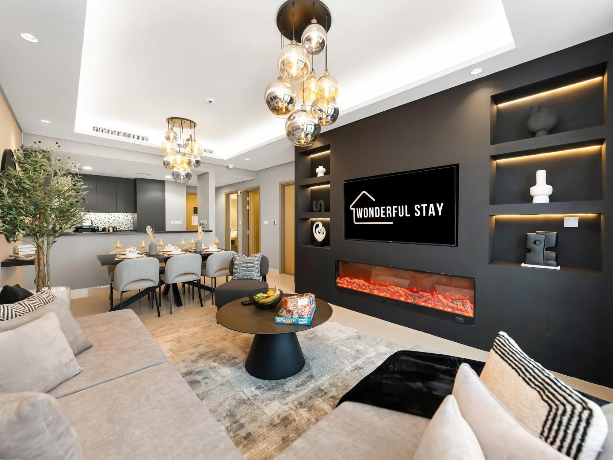 Wonderfulstay At Paramount - Highest Infinity Pool - Burj Khalifa View - Brand New Luxury شقة *