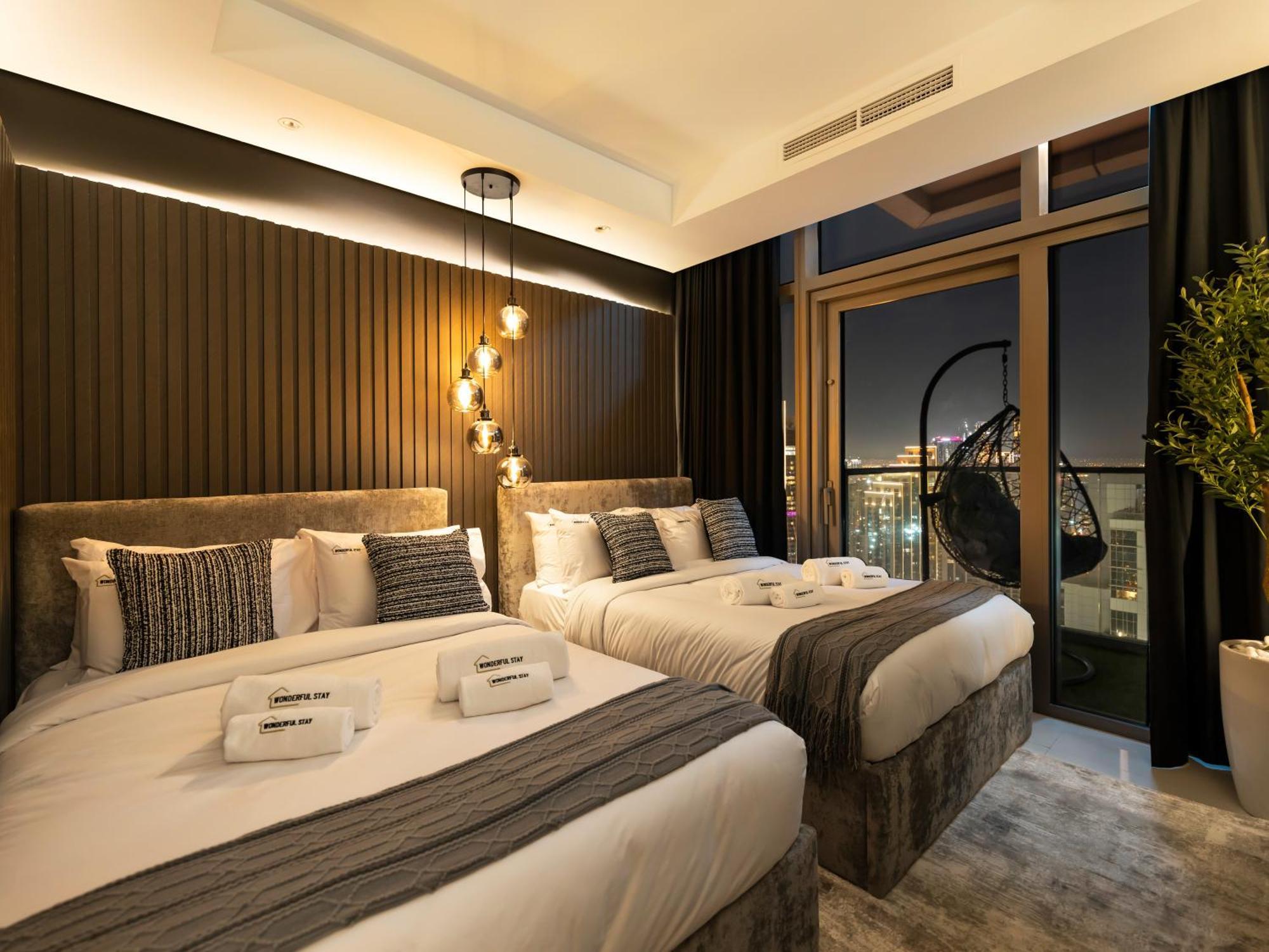 شقة Wonderfulstay At Paramount - Highest Infinity Pool - Burj Khalifa View - Brand New Luxury دبي