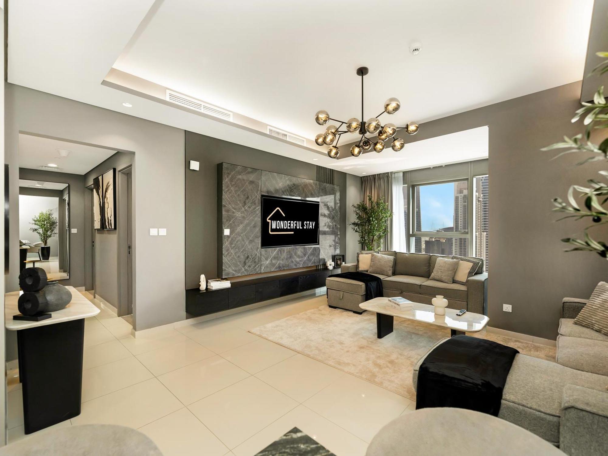 Wonderfulstay At Paramount - Highest Infinity Pool - Burj Khalifa View - Brand New Luxury *